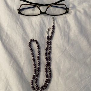 Beaded lobster claw glasses chain